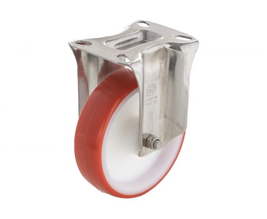 Колесо неповоротное с подшипником скольжения (125х35 мм; 220 кг; полиуретан/полиамид) Tellure Rota 605703 – изображение 8