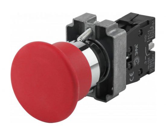 Кнопка управления ЭРА LAY5-BC41 Грибок, красная, 1з, 20/200/3200 Б0045642 