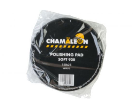 Круг полировальный на липучке черный мягкий (150x25 мм) Chamaeleon 49300 