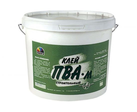 Строительный клей ПВА РАДУГА 10кг 4833 
