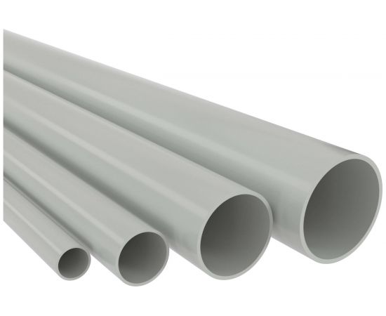 Труба DKC ПВХ, жёсткая, гладкая, д.16мм, тяжёлая, 3м, цвет серый 63516 – изображение 2
