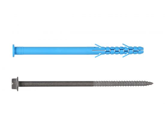 Фасадный дюбель ЕВРОПАРТНЕР ДФ Б 10x135 мм, шуруп ШГ, покрытие ТДЦ 4шт A1 0034 4 – изображение 2
