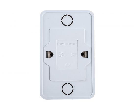 Розетка TDM двойная 2П открытой установки IP20 10А 250В керамика белая "Ладога" SQ1801-0112 – изображение 3