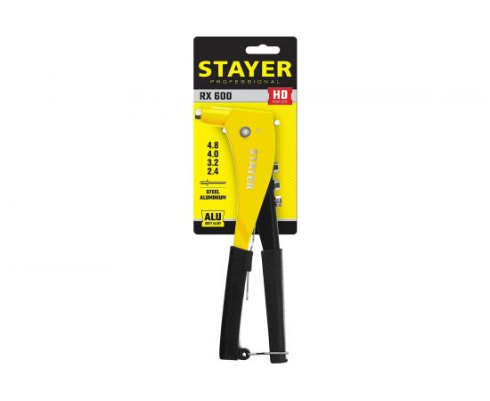 Заклепочник Stayer ProFix ""RX600"" литой корпус, для заклепок d=2,4-4,8 мм - алюминий и сталь Professional 3104_z01 – изображение 3