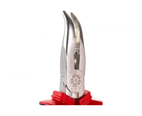 Плоскогубцы TLX 160 мм комбин. с декор. ручками удл. отогнут. губки JS21004-6 66369 – изображение 4