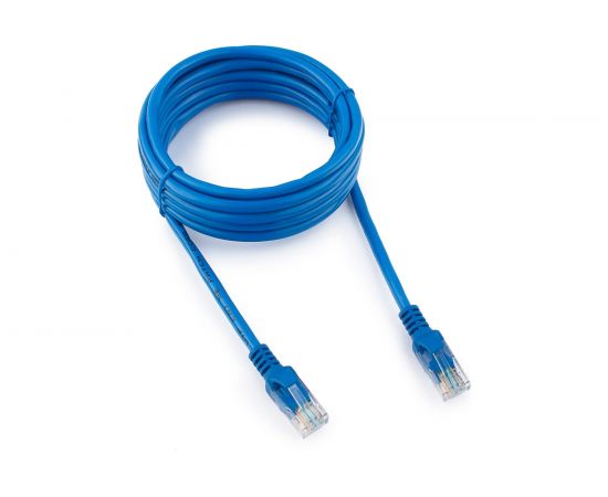 Медный патч-корд Cablexpert UTP PP10-3M/B кат.5e, 3м, литой, многожильный синий PP10-3M/B 