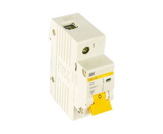Автоматический выключатель 1п C 25А ВА 47-100 10кА IEK MVA40-1-025-C 61334 