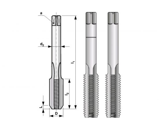 Набор метчиков из 2-х шт. MF12 шаг 1.5мм, мелкая резьба Bucovice Tools 110121 