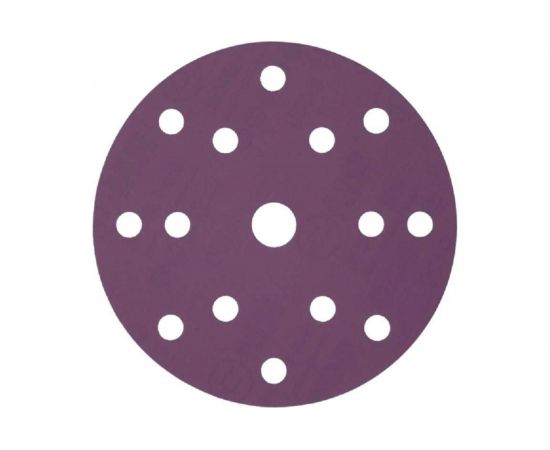 Круг шлифовальный Purple PP627 (150 мм; 15 отверстий; Р240; 100 шт) Hanko PP627.150.15.0240 