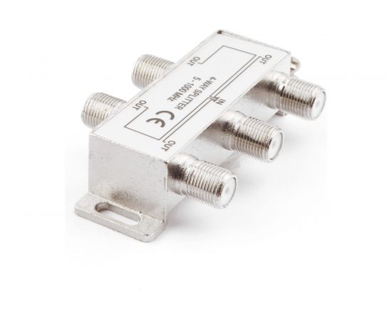 Профессиональный ТВ сплиттер Cablexpert на 4 телевизора, 5-1000MHZ AS-TV-04 