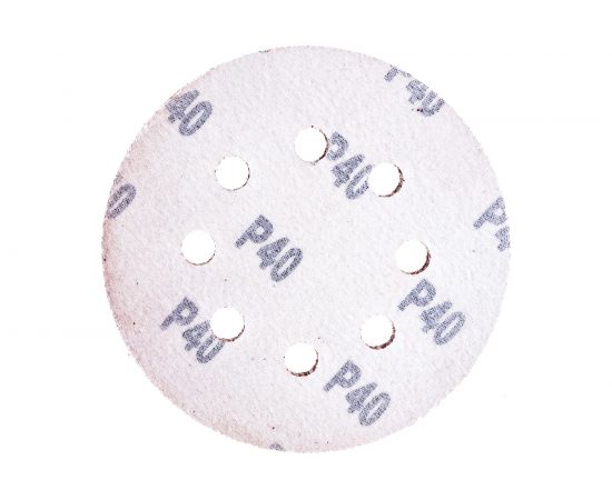 Круги шлифовальные 5 шт. (125 мм; Р40; 8 отверстий) FIT IT 39662 – изображение 2