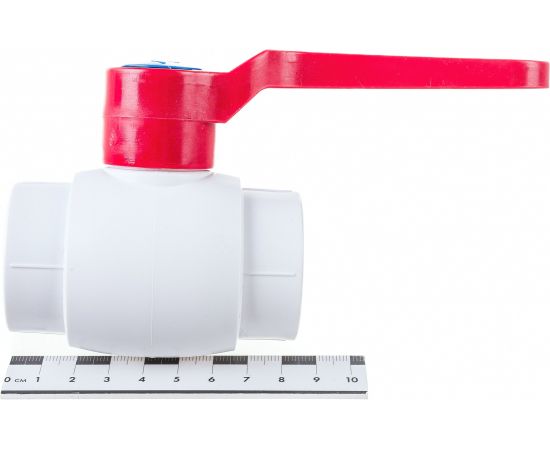 Кран шаровой Blue Ocean полипропиленовый (шар - PPSU) для агрессивных сред - 32 PPRF/BV/PPR/HW-2(W)-32 – изображение 2