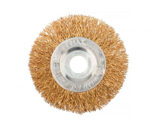 Кордщетка дисковая прямая для УШМ (витая латунированная) 150 мм Профессионал 55667 
