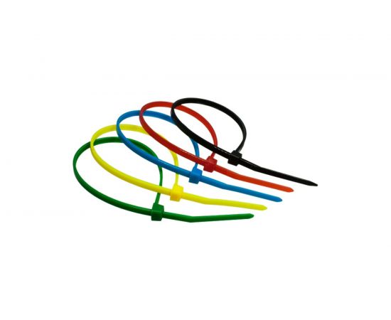 Нейлоновая стяжка SUPRLAN 3.6х200 мм 5 цветов 100pcs 06-1016 