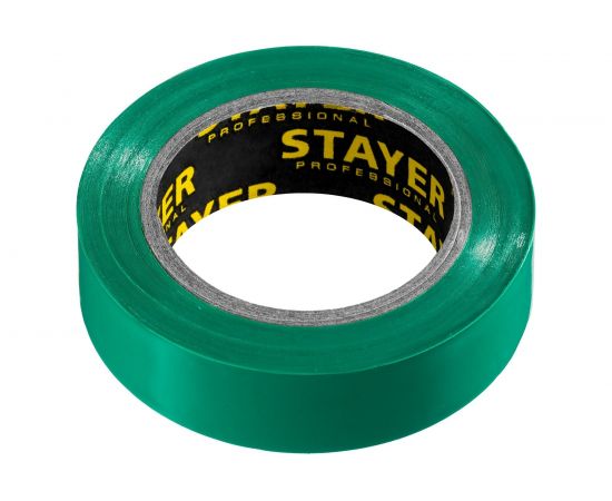 Изолента ПВХ STAYER Protect-10 10м 0,13х15 мм, зеленая 12291-G 