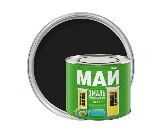 Эмаль МАЙ ПФ-115 черная, 1.9 кг 205349 