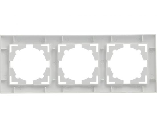 3-местная рамка EKF Валенсия, белая, PROxima EWM-G-303-10 – изображение 2