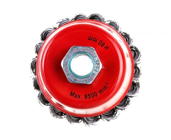 Щетка-крацовка чашечная для УШМ (80 мм, М14) MIRAX 35104-080 – изображение 2