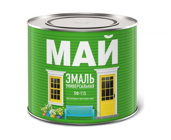 Эмаль МАЙ ПФ-115 черная, 1.9 кг 205349 – изображение 2