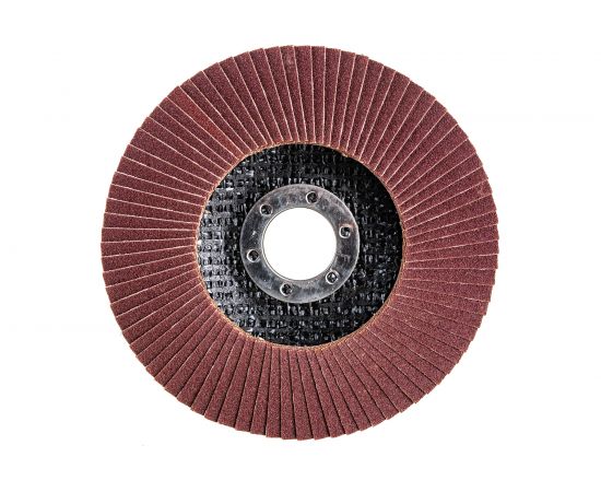 Диск лепестковый торцевой по металлу (10 шт; 125x22.2 мм; P180) Orientcraft OCF12522180 – изображение 2