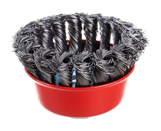 Щетка-крацовка чашечная для УШМ (80 мм, М14) MIRAX 35104-080 – изображение 3