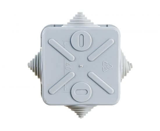 Распаячная коробка ЭРА KORz-70-70-40-4gv открытой установки 70x70x40мм Б0055758 – изображение 3