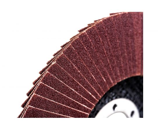 Диск лепестковый торцевой по металлу (10 шт; 125x22.2 мм; P180) Orientcraft OCF12522180 – изображение 3