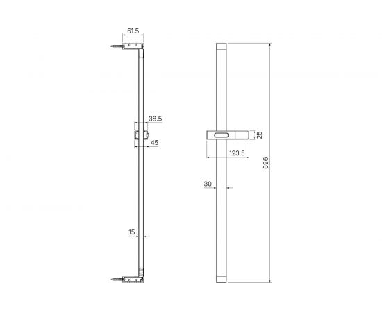Стойка для душа IDDIS Slide хром SLI70CLi17 – изображение 4