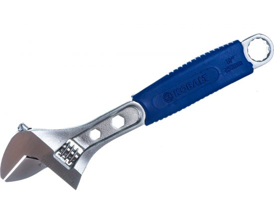 Разводной ключ 260мм, ширина захвата 35мм, двухкомпонентная рукоятка КОБАЛЬТ 244-957 – изображение 4