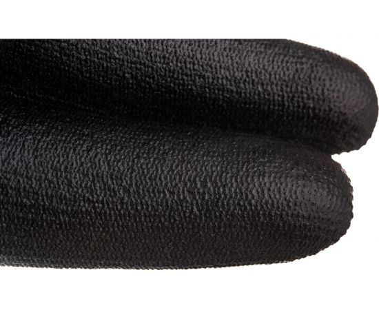 Нейлоновые перчатки с полиуретановым покрытием S. GLOVES TAXO черные, размер 07 31614-07 – изображение 5