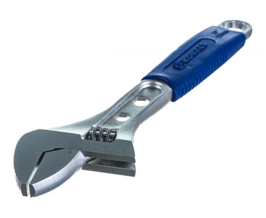 Разводной ключ 260мм, ширина захвата 35мм, двухкомпонентная рукоятка КОБАЛЬТ 244-957 – изображение 5