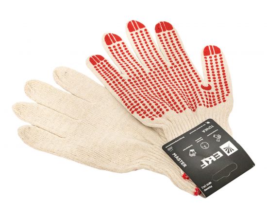 Рабочие перчатки EKF Master ТОЧКА с ПВХ-покрытием 10 класс, 10 размер pe10ct-10-mas – изображение 6