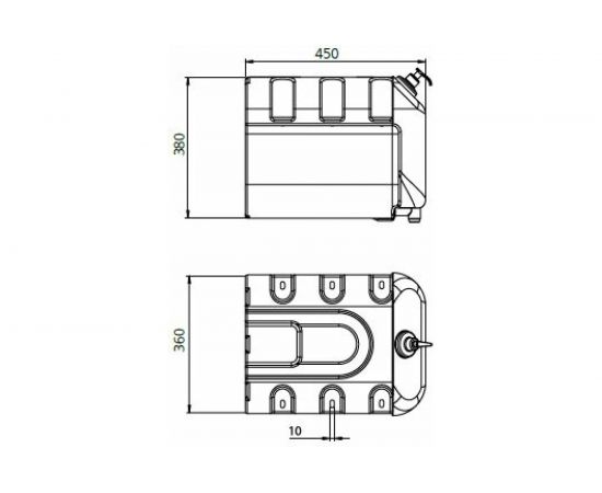 Автомобильный рукомойник Partex Премиум с краником и дозатором, 30 л НФ-00000970 – изображение 7