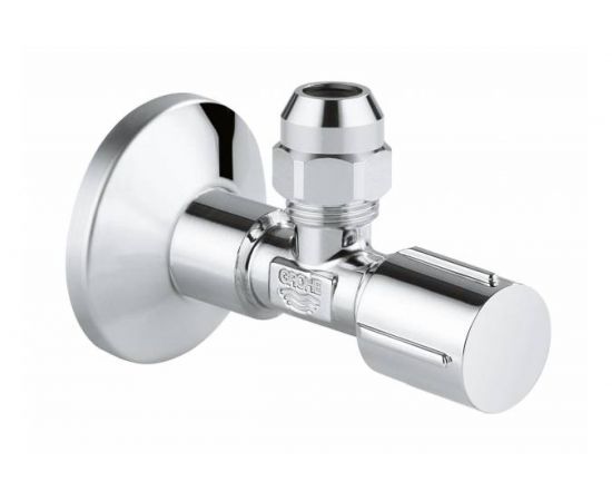 Угловой вентиль с металлической розеткой Grohe, 1/2х3/8, 1 шт. 22037000 