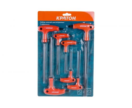 Набор шестигранных Т-образный ключей 7 штук Кратон INDUSTRIAL 2 19 04 001 