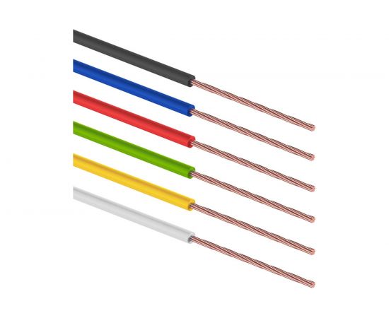 Набор автопроводов REXANT ПГВА Радуга 1x1,50 мм, 6 цветов по 3 метра 01-6550 