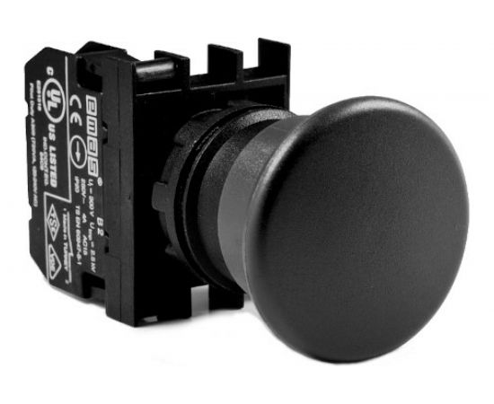 Кнопка Emas Грибок черная B200MH 
