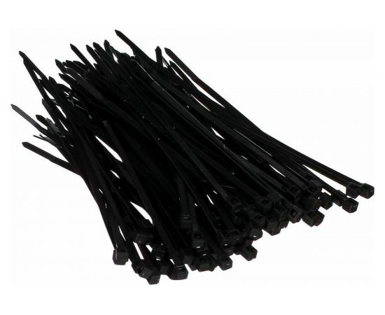 Стяжка Telecom нейлон 2.5х100мм, черная 100шт TIE2.5X100MM-B – изображение 2