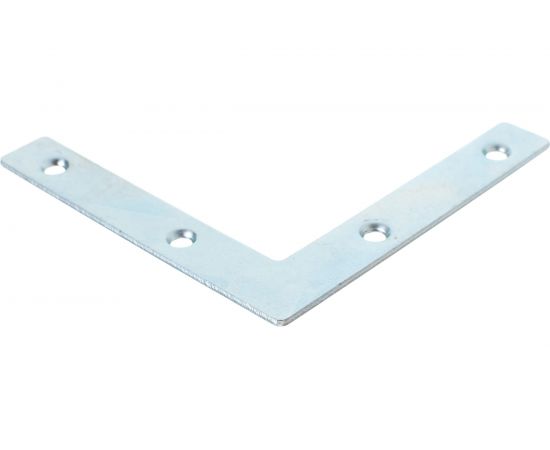 Мебельный плоский уголок VORMANN 75х75х12х1,5 мм, оцинкованный 00186 075 Z – изображение 2