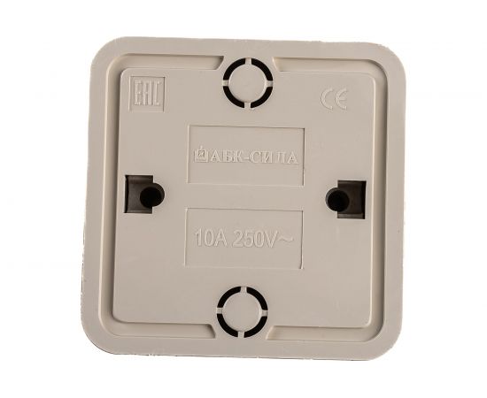 Одноместная розетка АБК-СИЛА без заземляющего контакта 16А 220В керамика "АЛЬТАИР" слоновая кость 5400302 – изображение 2