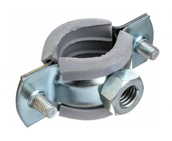 Металлический сантехнический хомут Хоммет 1/2” 20-24 мм, шпилька М8х70, дюбель 10х50 RUS012 – изображение 3