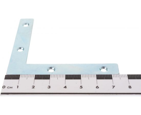 Мебельный плоский уголок VORMANN 75х75х12х1,5 мм, оцинкованный 00186 075 Z – изображение 3