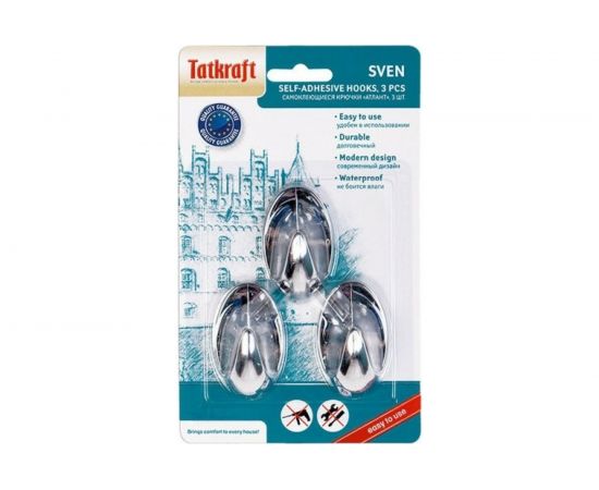 Крючок Tatkraft SVEN большой, самоклеющийся 11762 – изображение 3