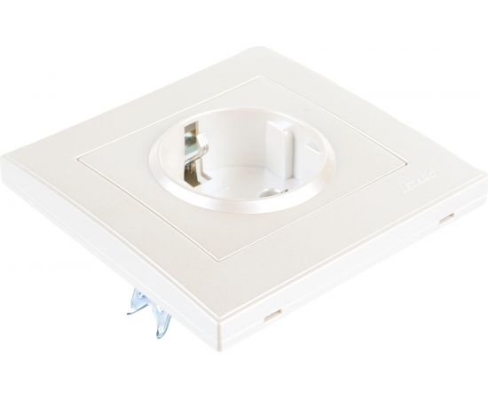 Розетка LEZARD RAIN с/ з керамика жемчужно-белый металлик 703-3030-122 – изображение 3