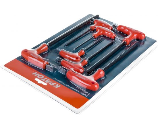 Набор шестигранных Т-образный ключей 7 штук Кратон INDUSTRIAL 2 19 04 001 – изображение 3