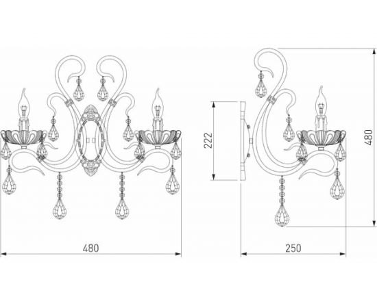 Настенный светильник Eurosvet 12205 2 белый Strotskis 00000059682 – изображение 5