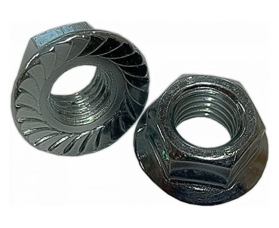 Гайка с фланцем ZAMETAL М5 8.0 DIN 6923 оц., с насеч. уп. 1000 шт ZA083218 