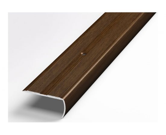 Порог угловой алюминиевый декоративный (40х20 мм, 1,35 м, Венге) ЛУКА УТ000002627 
