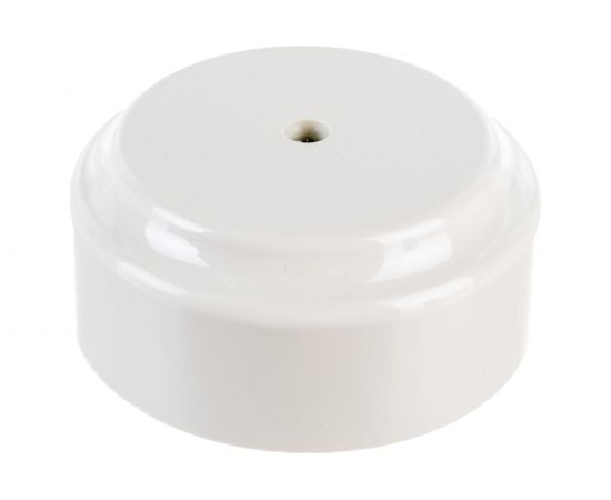 Монтажная коробка Bylectrica КМ-450 открытой установки, без сальников, диаметр 80 мм, серия РЕТРО, бежевый, КМ-450 