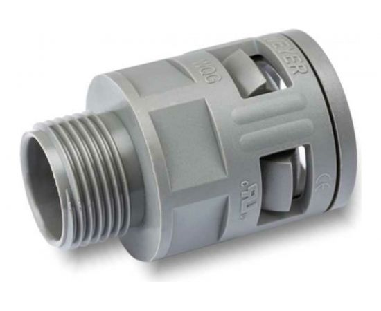 Муфта для гофрированных труб Weyer WQGM20G/AD21.2 коннектор прямой нар. M20x1.5 WE0200900 